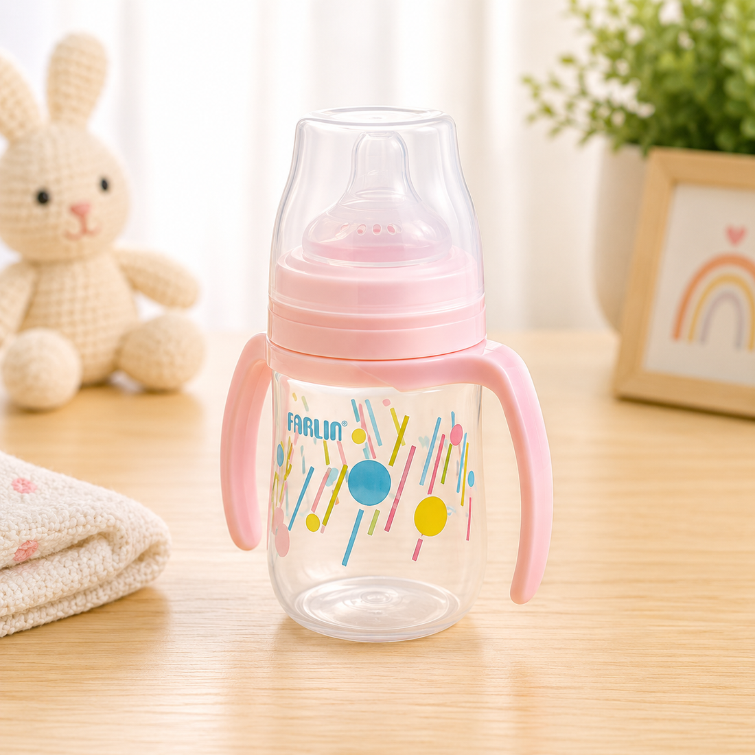 FARLIN DRINKING CUP STAGE 2-SPOUT 150ML-PINK