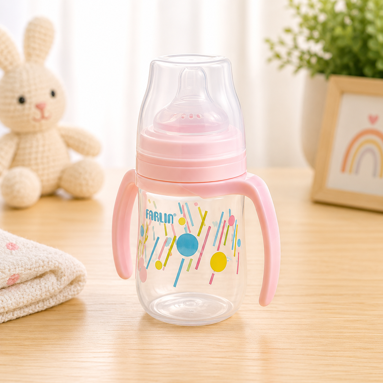 FARLIN DRINKING CUP STAGE 2-SPOUT 150ML-PINK