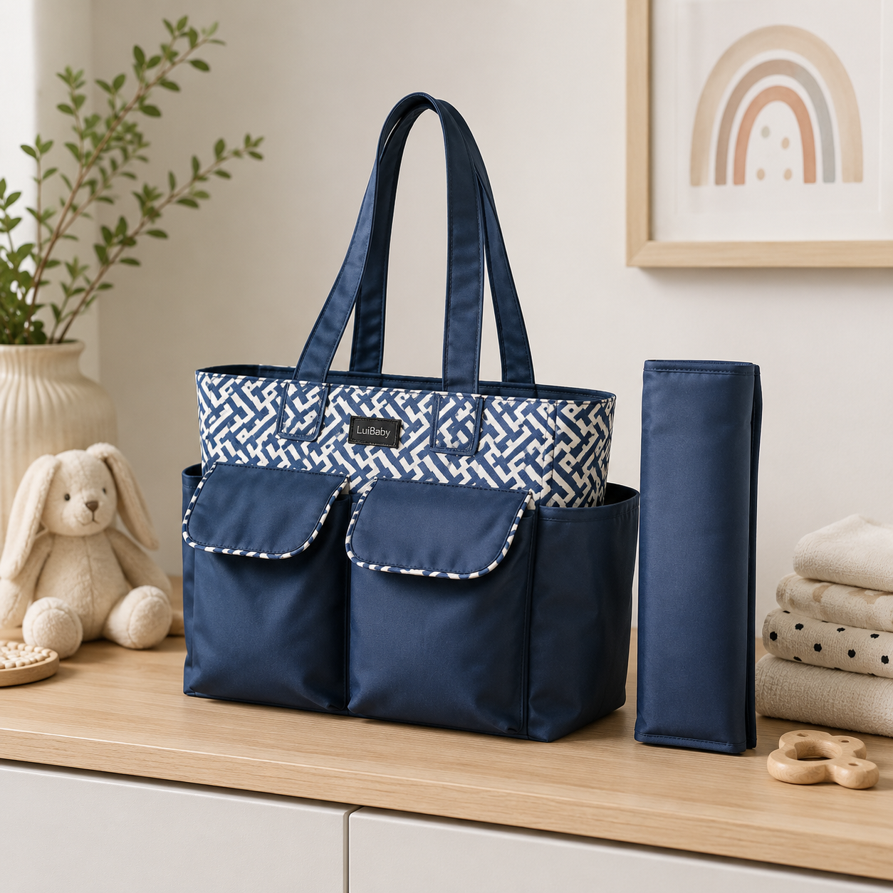 TINNIES DIAPER BAG – NAVY BLUE