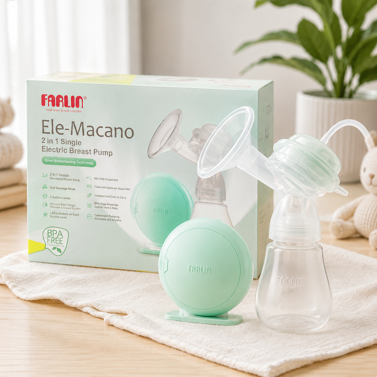 FARLIN ELECTRIC BREAST PUMP SN ELE-MACANO
