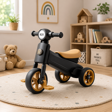 MODERN BABY BALANCE TRICYCLE - BLACK