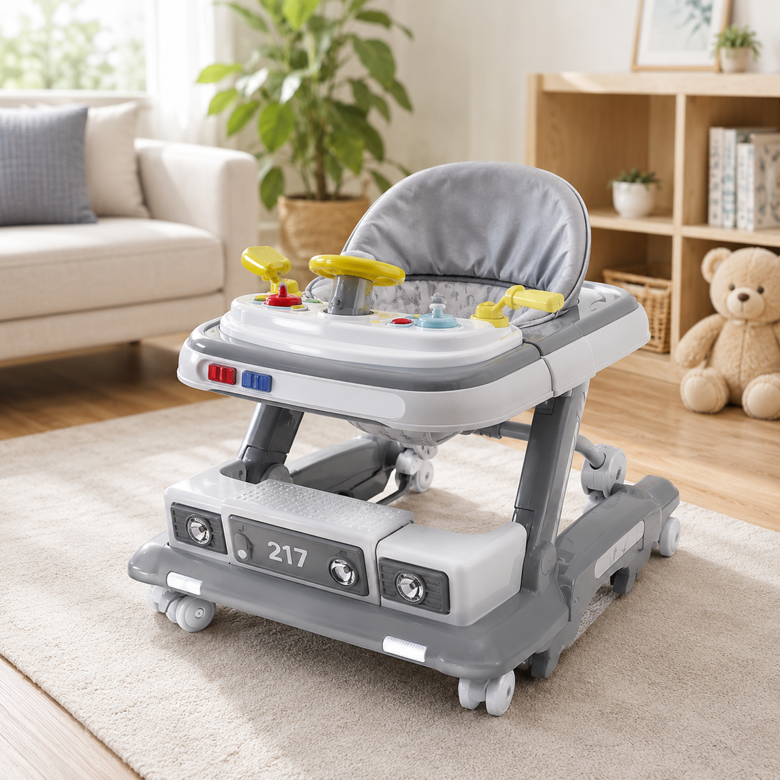 PREMIUM ACTIVITY BABY WALKER - GREY