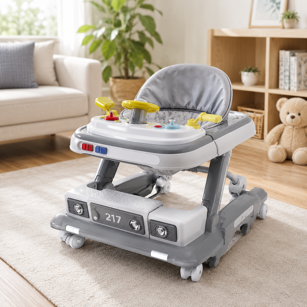 PREMIUM ACTIVITY BABY WALKER - GREY