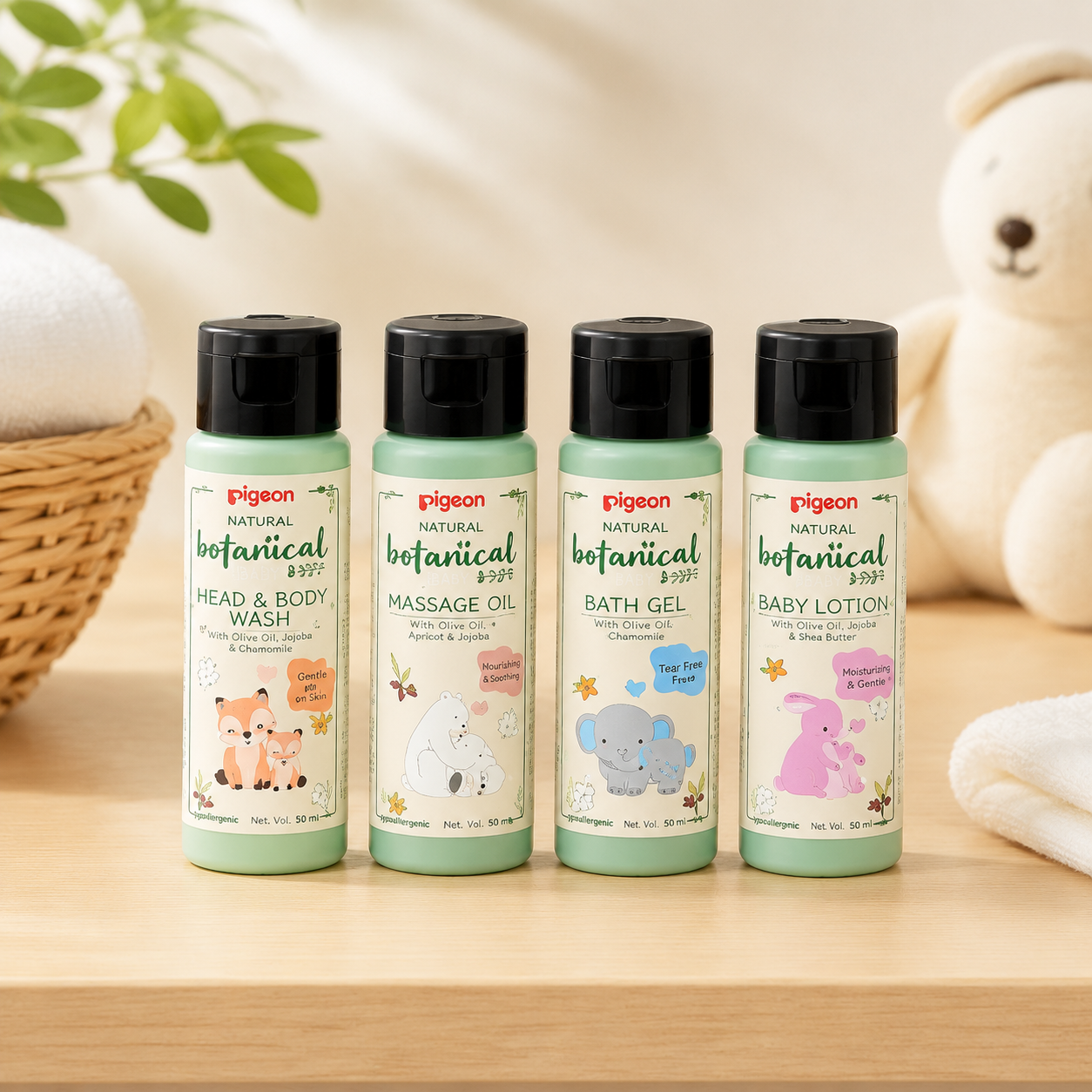 PIGEON NATURAL BOTANICAL BABY TRAVEL SET