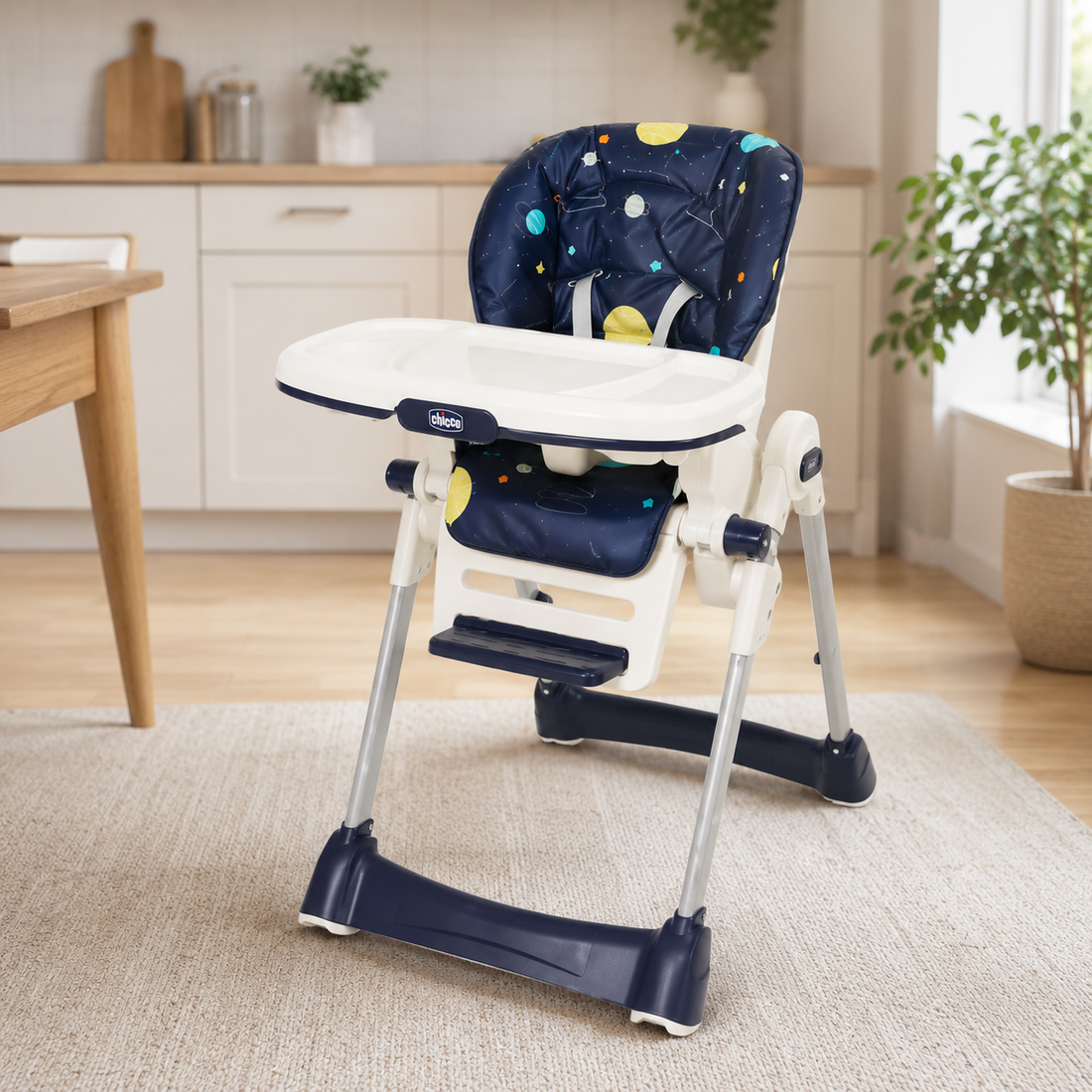 Baby High Chair Planet - Blue