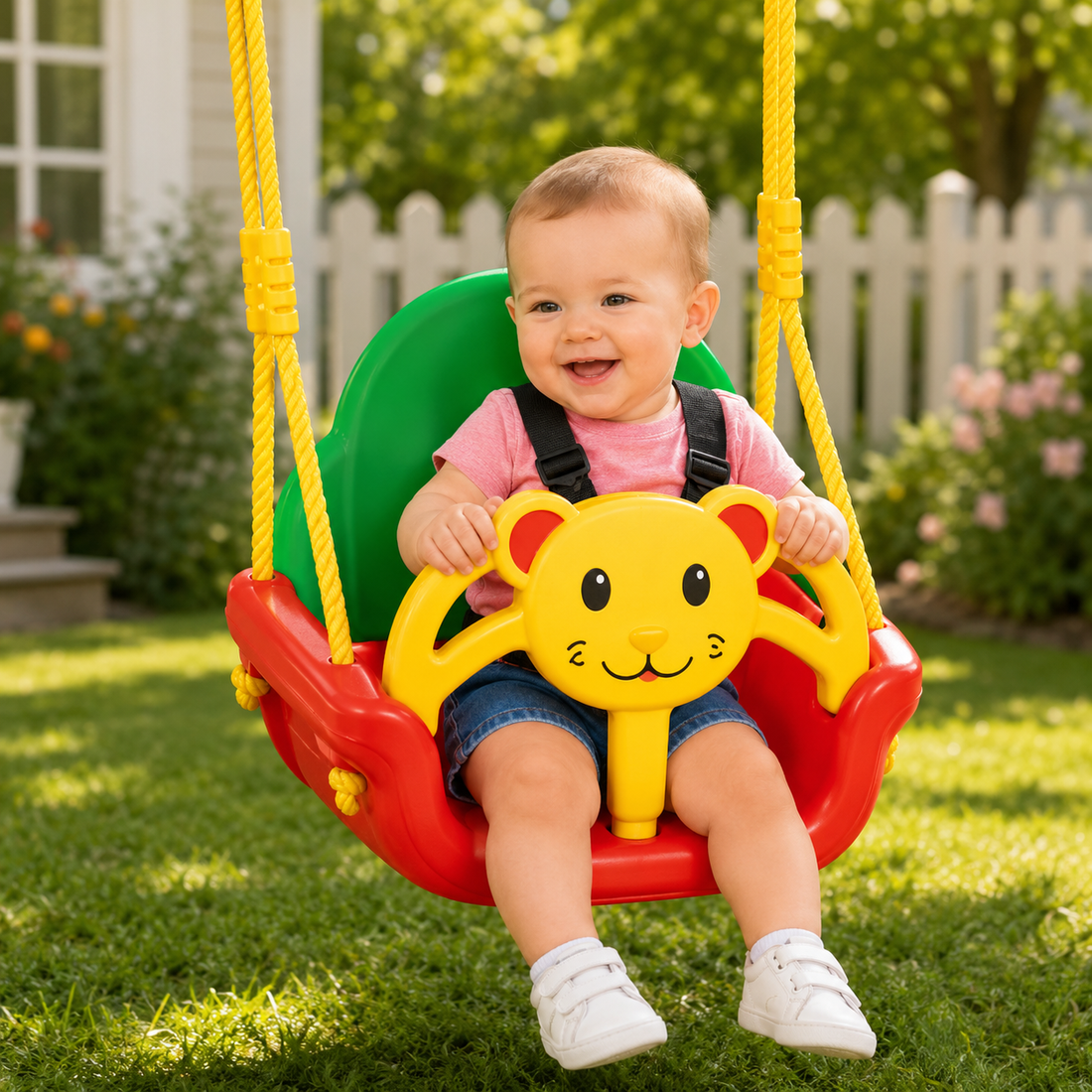 BABY SAFETY SWING SEAT WITH BACK SUPPORT - SW-1424