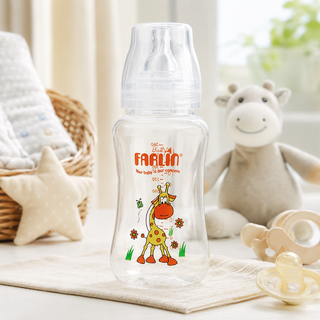 FARLIN WIDE NECK FEEDING BOTTLE 360CC