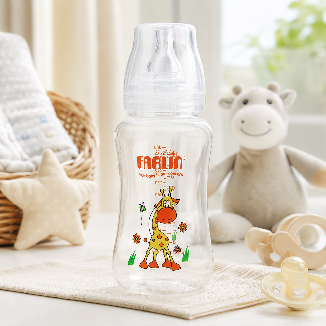FARLIN WIDE NECK FEEDING BOTTLE 360CC