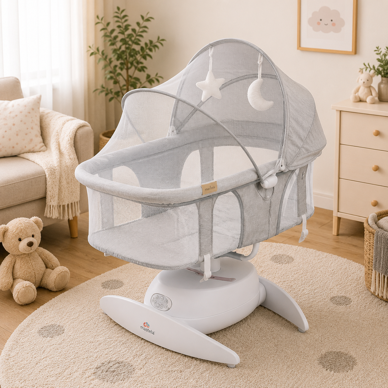 TINNIES AUTOMATIC BABY SWING – GENTLE ROCKING FOR NEWBORNS