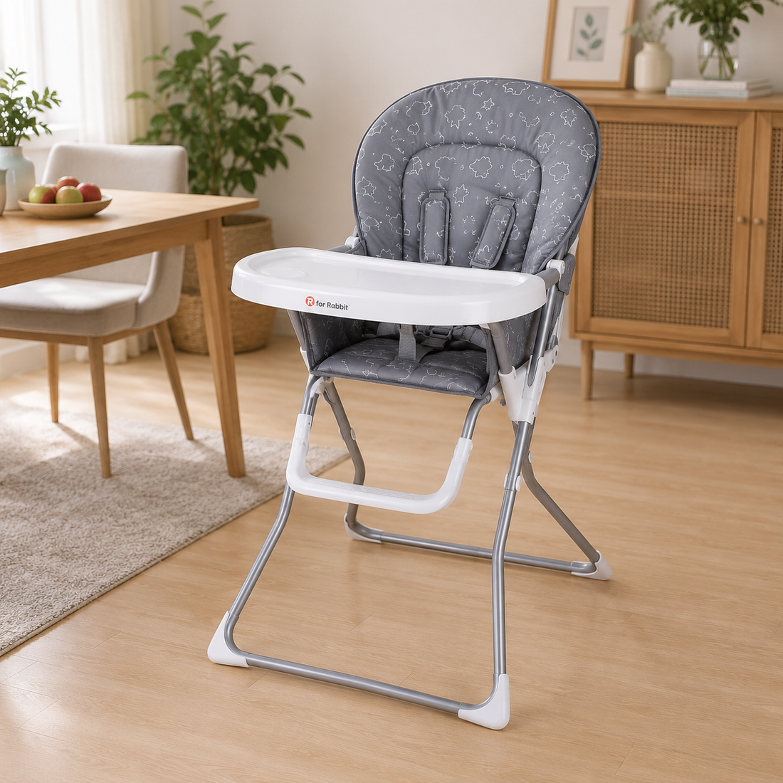 Baby High Chair - Grey
