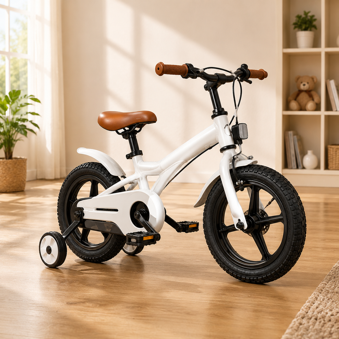 KIDS BALANCE BIKE WITH TRAINING WHEELS