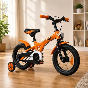 KIDS MOUNTAIN BICYCLE WITH DISC BRAKES - ORANGE