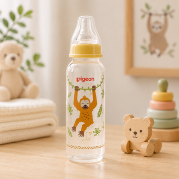 PIGEON FLEXIBLE STANDARD NECK FEEDER PP RP 240ML – ORANGUTAN