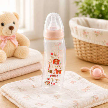PIGEON CURVE STANDARD NECK NURSING BOTTLE PP 250ML FARM