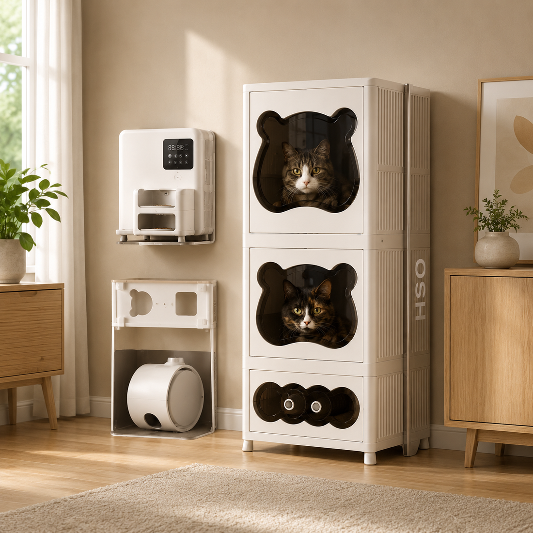 LARGE MODULAR BABY STORAGE WARDROBE WITH MULTIPLE DRAWERS AND ORGANIZER COMPARTMENTS