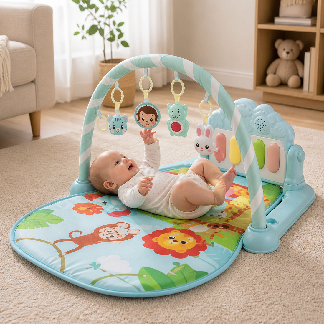 FISHER-PRICE BABY ACTIVITY PLAY GYM MAT - SKY