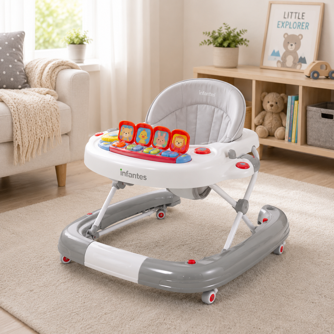 INFANTES MELODY ACTIVITY BABY WALKER CATEGORY - GREY