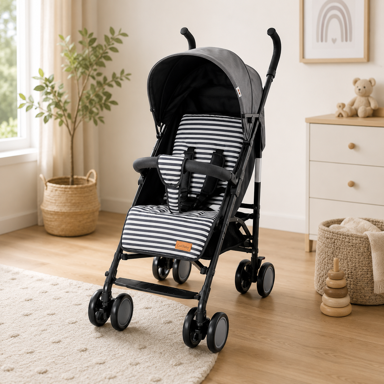 TINNIES BUGGY – LIGHTWEIGHT FOLDABLE BABY STROLLER (0–36 MONTHS)
