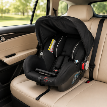 TINNIES BLACK BABY CARRIER & CAR SEAT – SAFE COMFORTABLE AND TRAVEL-READY