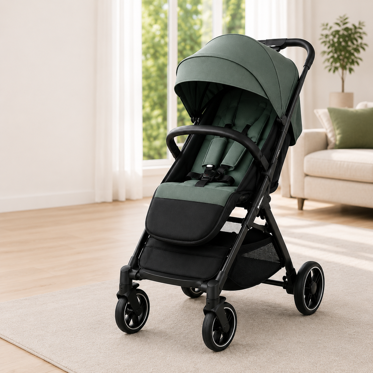 KIDILO VELMORA BABY STROLLER - D GREEN