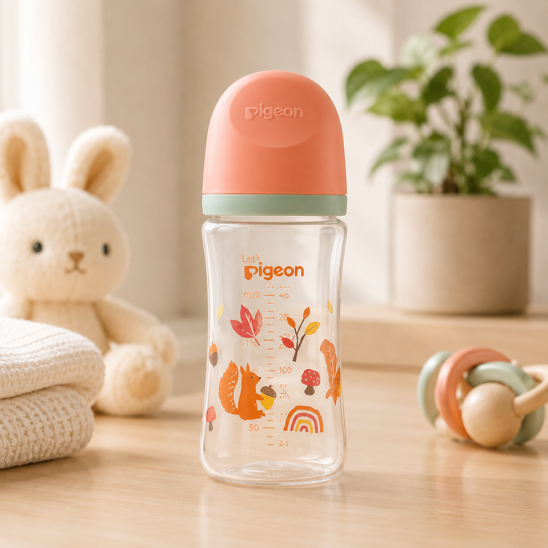 PIGEON SOFTOUCH BPP WIDE NECK NURSING BOTTLE PP 240ML – AUTUMN