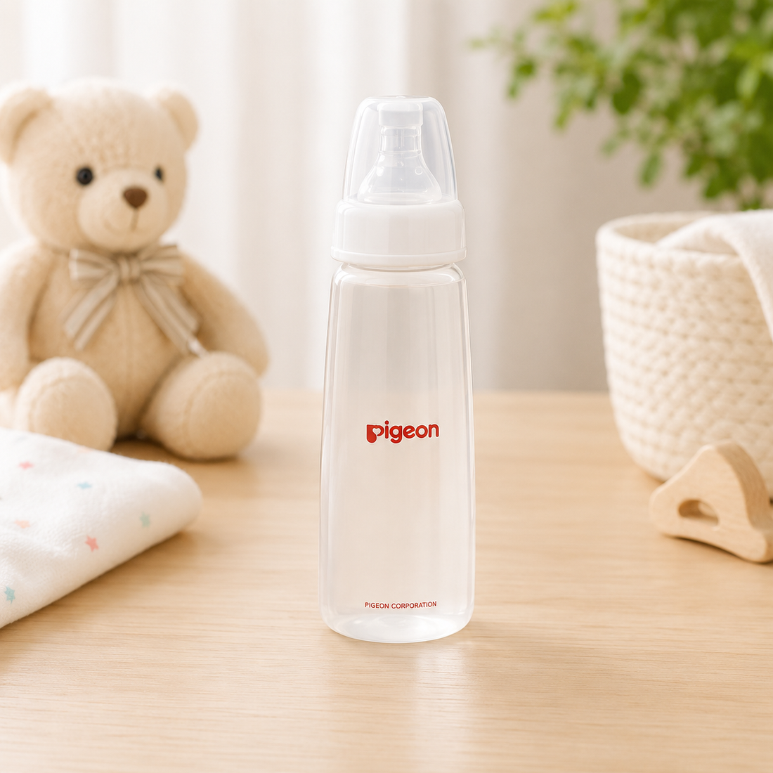 PIGEON NURSING BOTTLE WITH PERISTALTIC NIPPLE (PPSU)