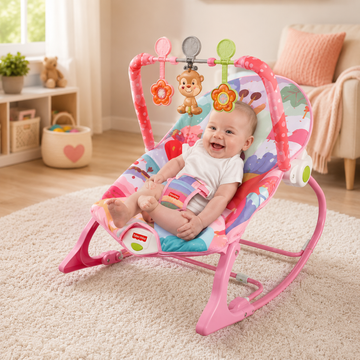 FISHER PRICE BABY ROCKER & INFANT BOUNCER SEAT - PINK
