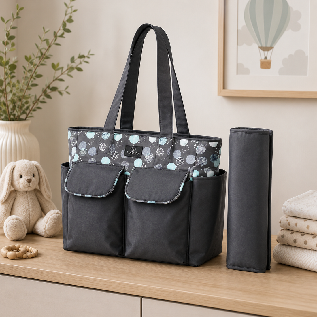 TINNIES DIAPER BAG – BLACK
