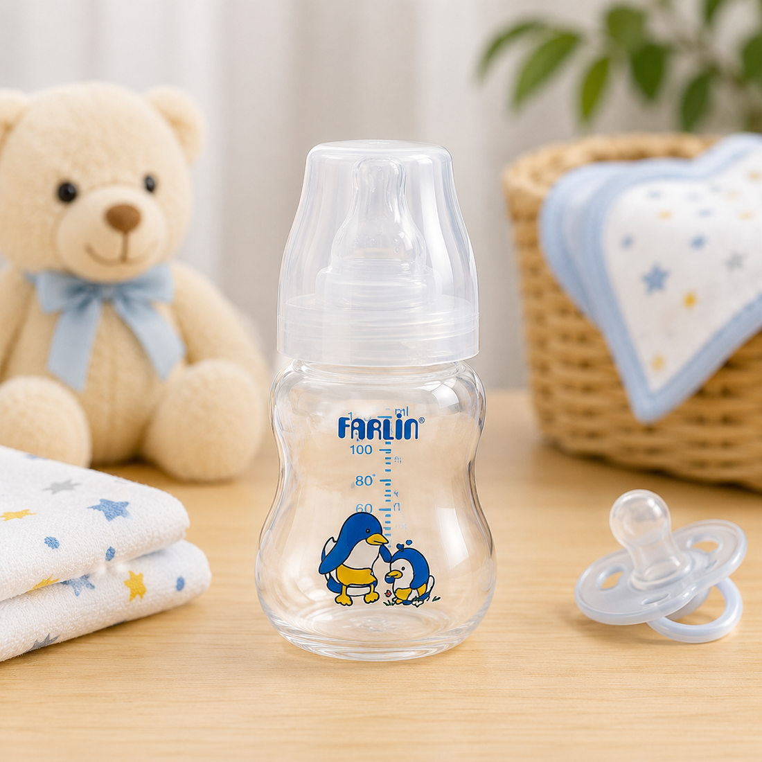 FARLIN WIDE NECK FEEDING BOTTLE 200CC