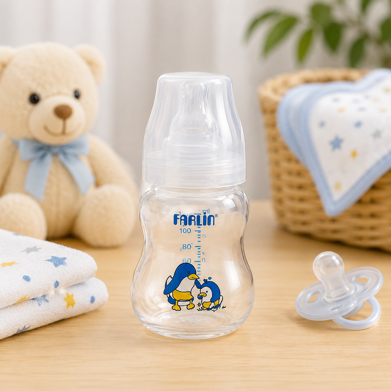 FARLIN WIDE NECK FEEDING BOTTLE 200CC