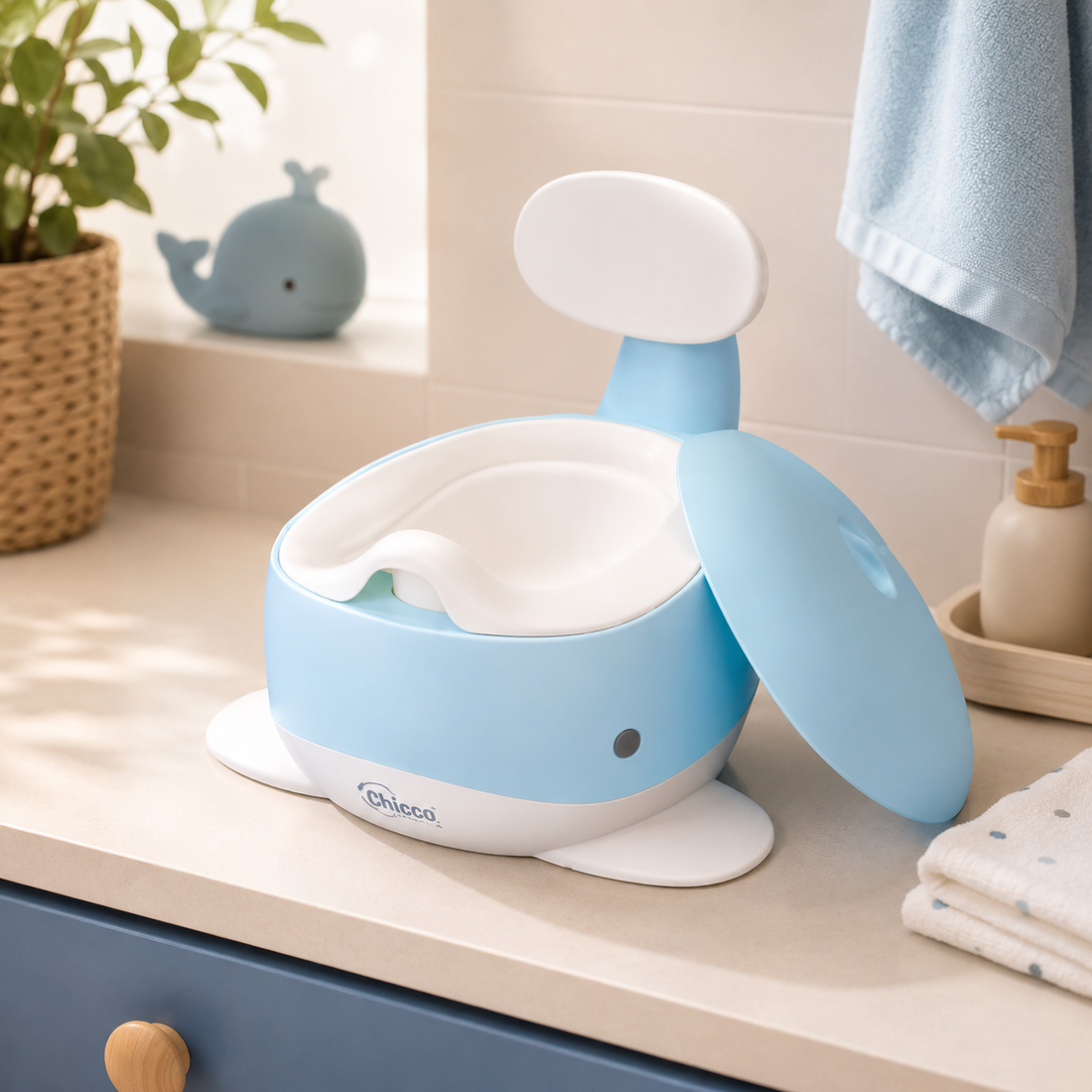 TINNIES BLUE TRAINING POTTY CHAIR