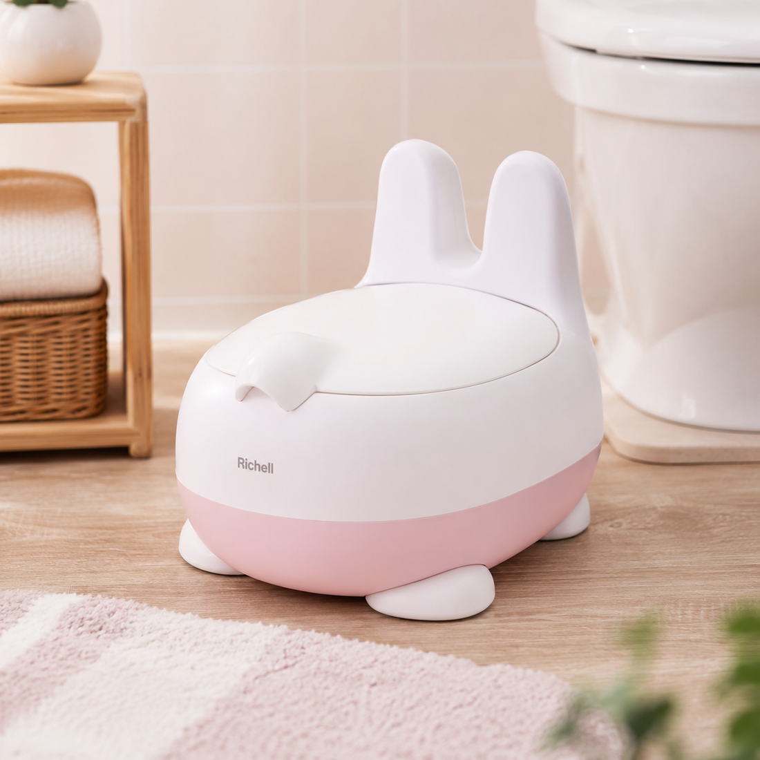 Baby Potty Chair Rabbit - Pink