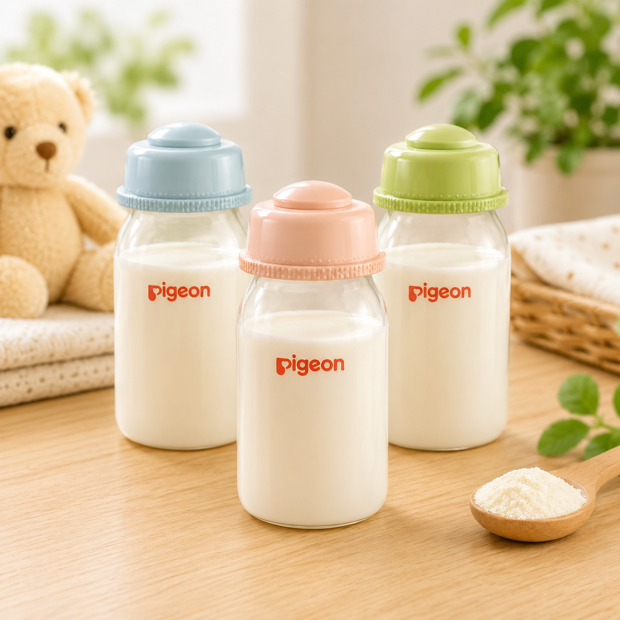 PIGEON BREASTMILK STORAGE BOTTLES 120ML PK-3