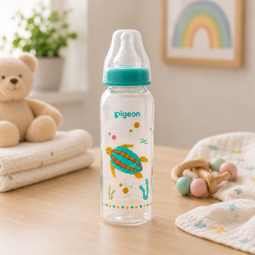 PIGEON FLEXIBLE STANDARD NECK FEEDER PP RP 240ML – TURTLE