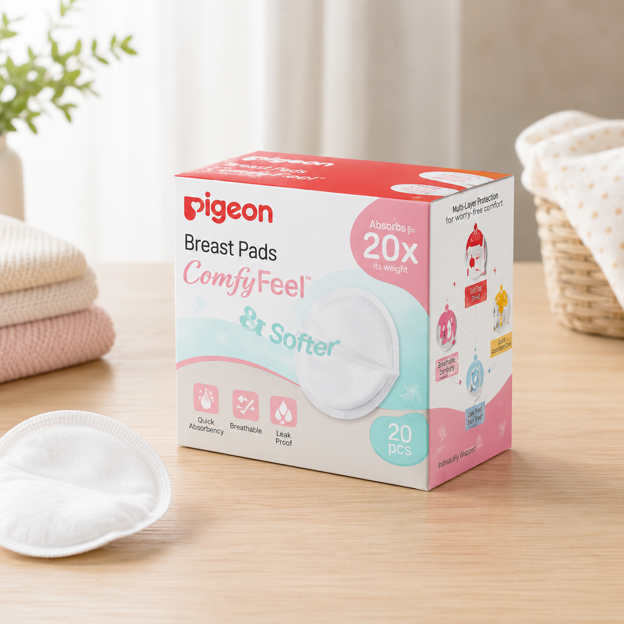 PIGEON ULTRA-SOFT ALOE VERA BREAST PADS (30 PADS)