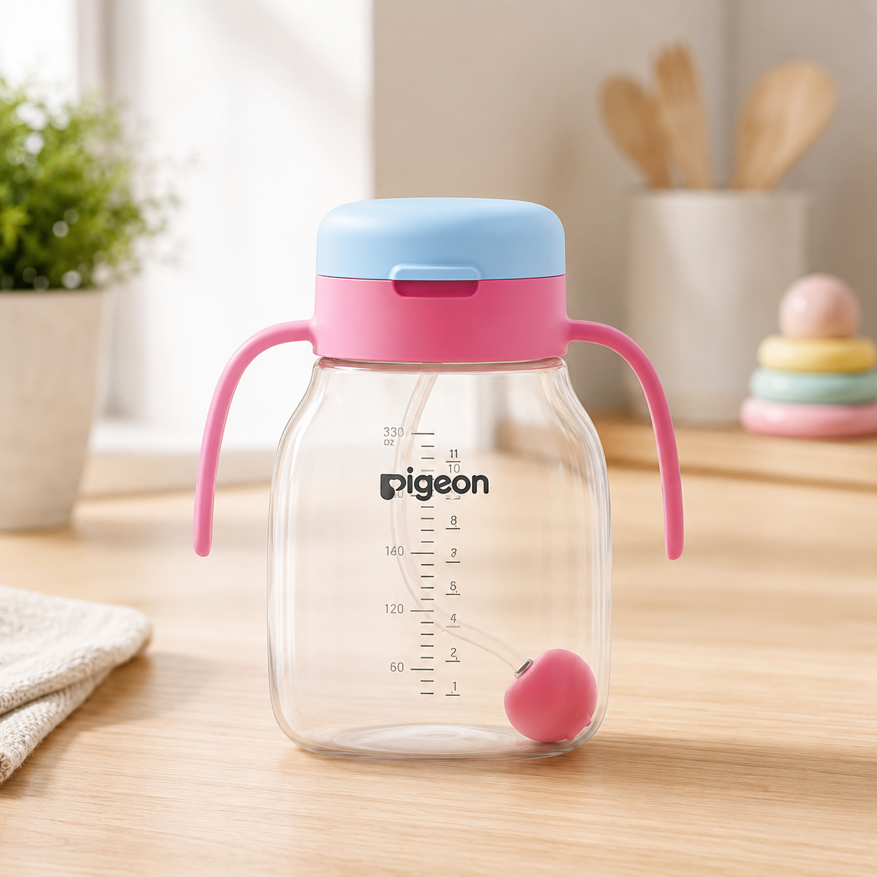 PIGEON STARTOUCH STRAW CUP BUBBLEGUM POP 250ML
