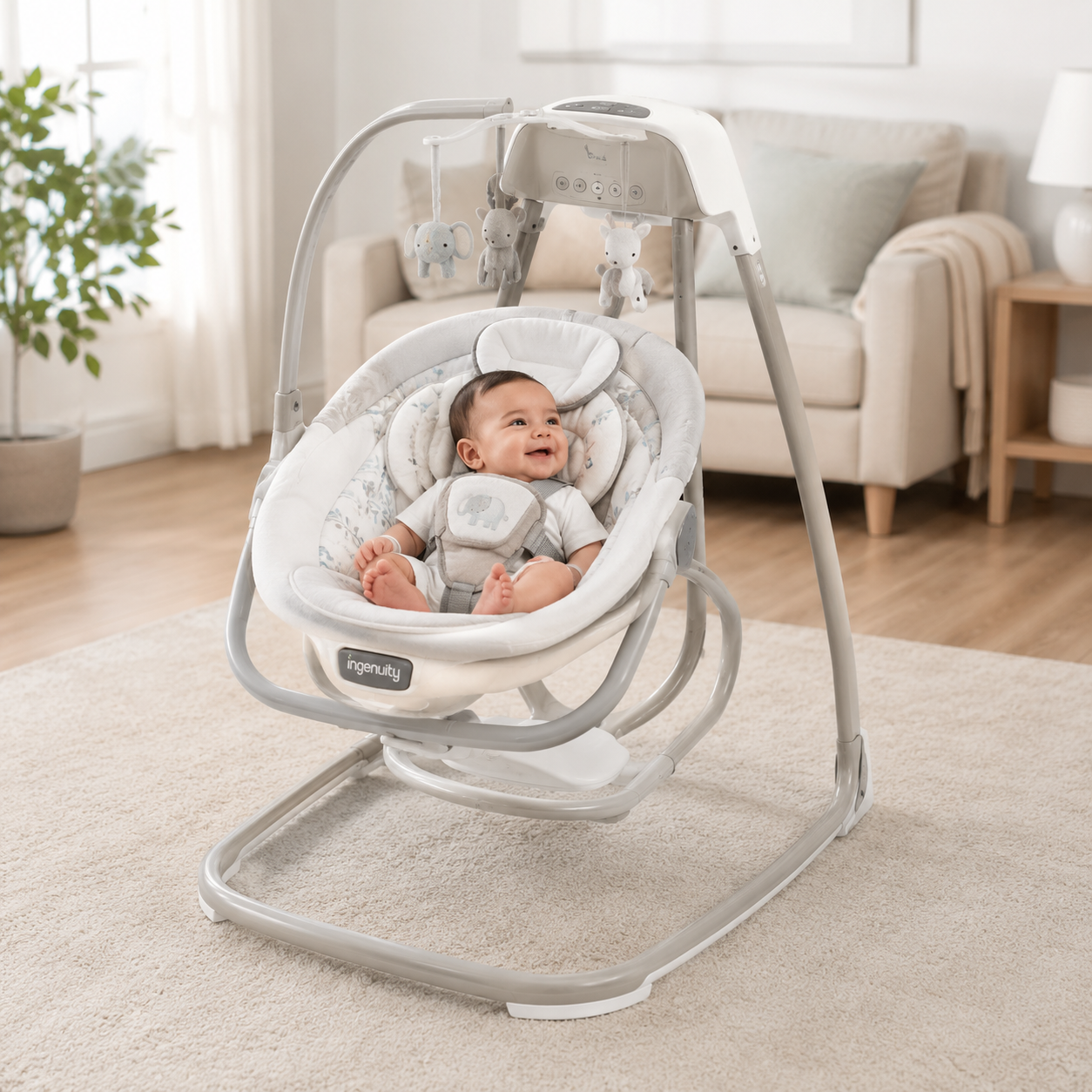 INGENUITY AUTOMATIC BABY SWING WITH PLUSH