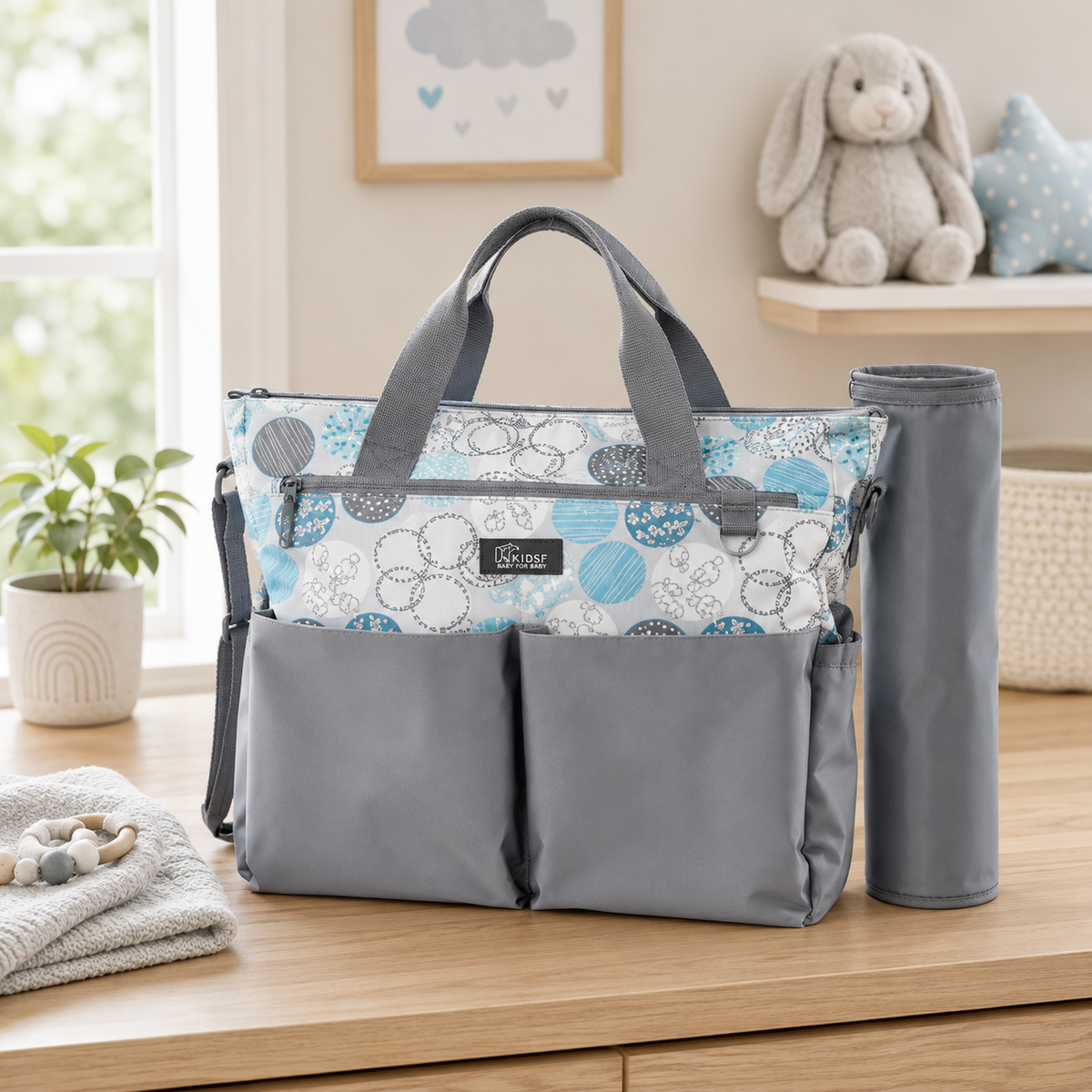 Baby Diaper Bag - Circle-Leaf