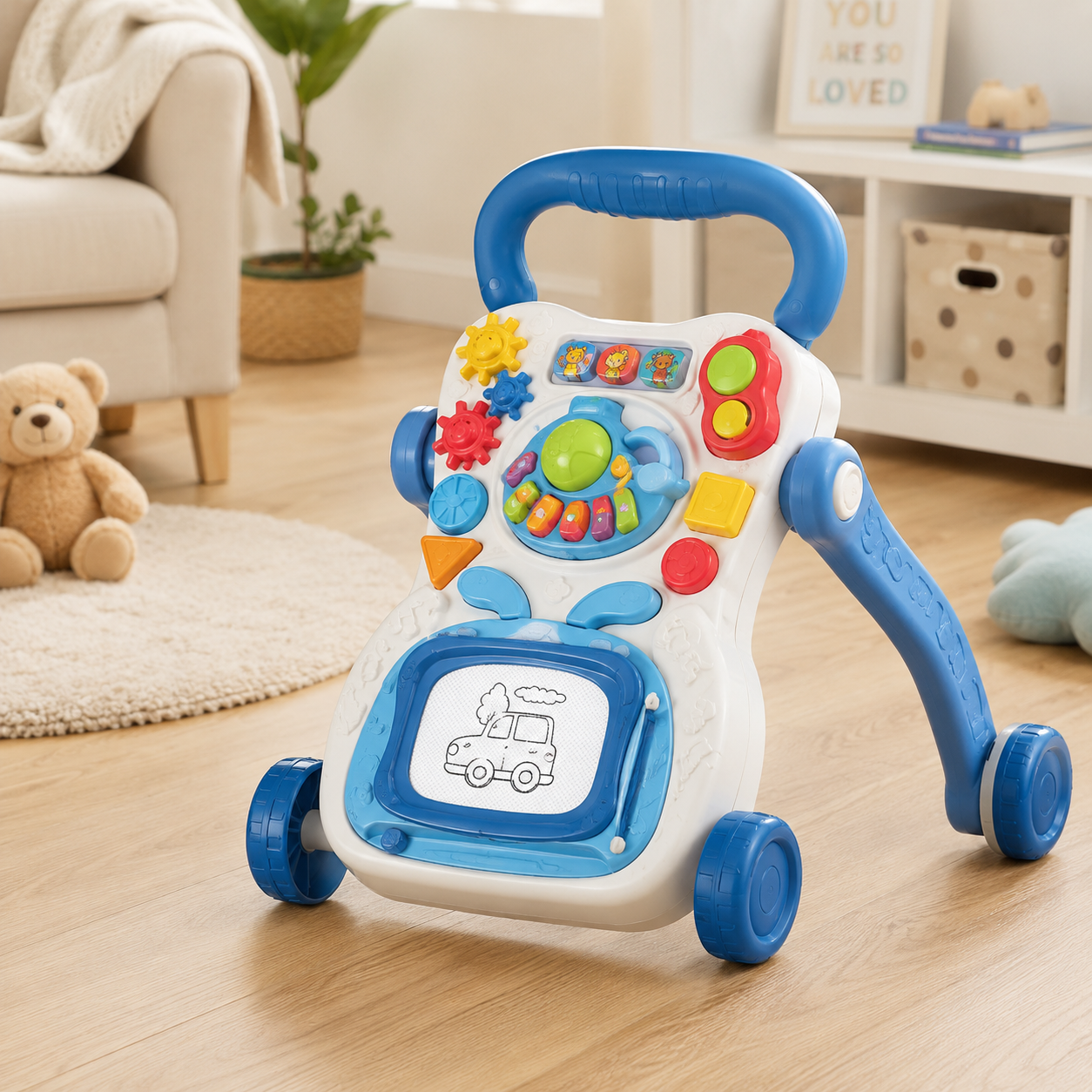 JOYOUS BABY LEARNING WALKER - BLUE