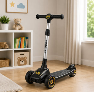 SPORTS DRIFT KIDS SCOOTER WITH LED WHEELS - BLACK