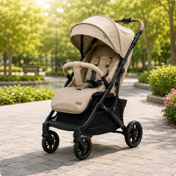 KIDILO LUXURY TRAVEL BABY STROLLER - KHAKHI