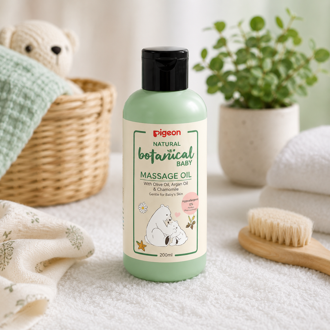 PIGEON NATURAL BOTANICAL BABY MASSAGE OIL – 120ML