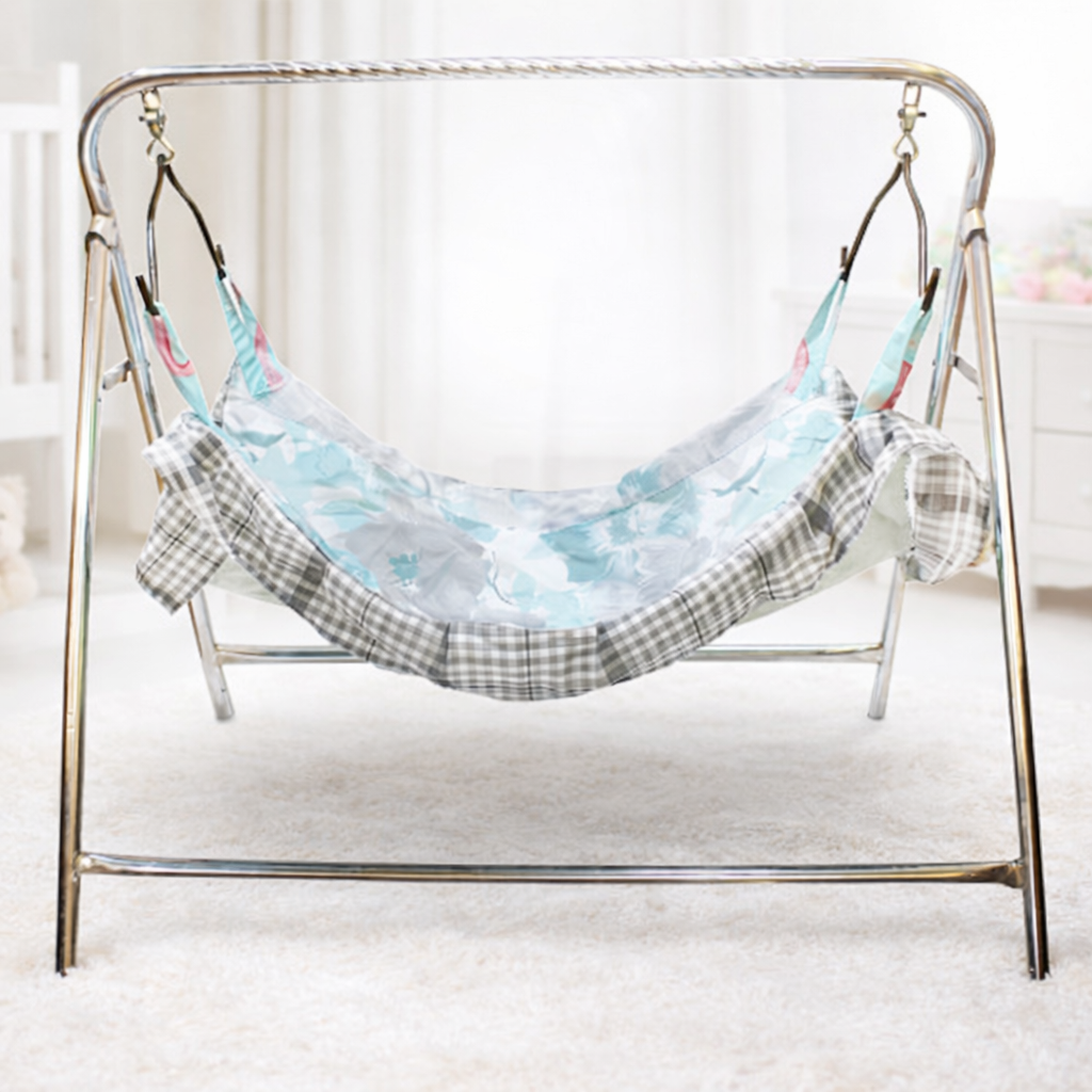 CHILDPUSH HAMMOCK BABY IRON SWING WITH MOSQUITO NET
