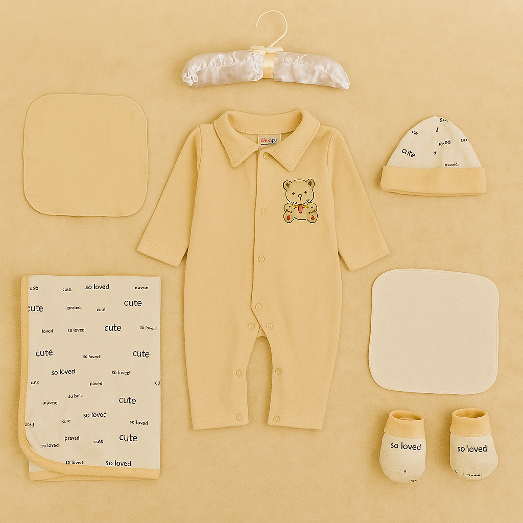 JUNIORS NEW BORN STARTER SET 0M+ - BROWN
