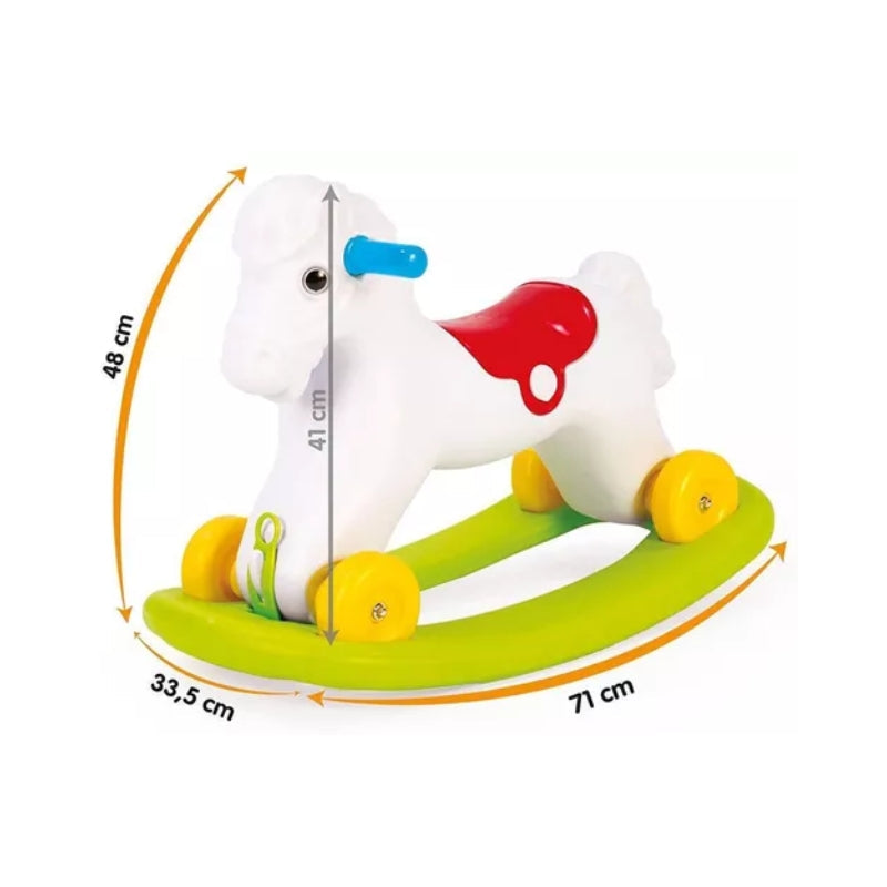 DOLU 2 IN 1 ROCKING AND RIDING HORSE FOR KIDS