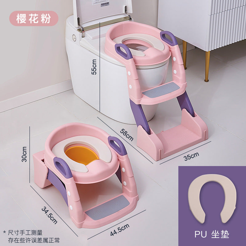 KIDS TOILET COMMODE LADDER Pink (2in1)