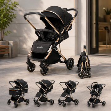 PREMIUM REVERSIBLE BABY STROLLER - BLACK