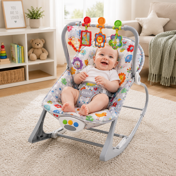 JOYOUS NEWBORN TO TODDLER ROCKER - GREY
