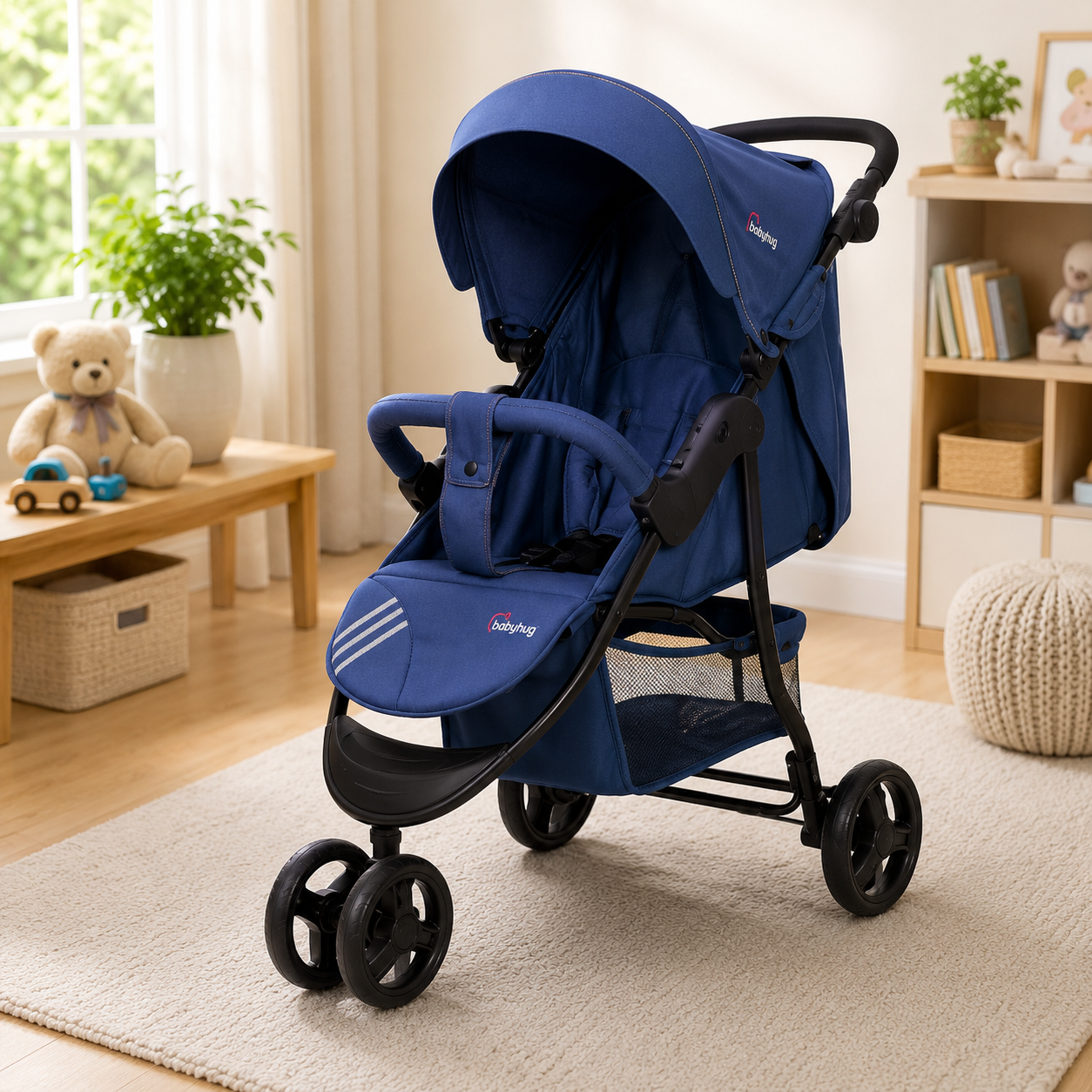 TINNIES BABY STROLLER 3 WHEELER - BLUE