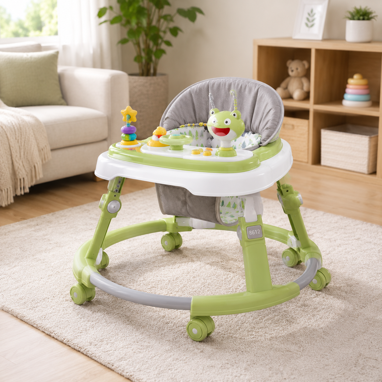 INFANTES MULTIFUNCTION BABY WALKER - GREEN
